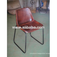 Industrial Leather Chair for restaurant